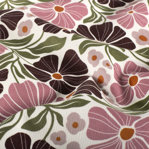 Image de Velours c&ocirc;tel&eacute; b&eacute;b&eacute; 21W - Fleural 1/2 m