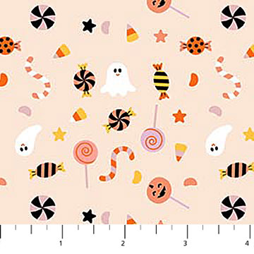 Image de ''Friandises'' Coton - Bonbons 1/2 m