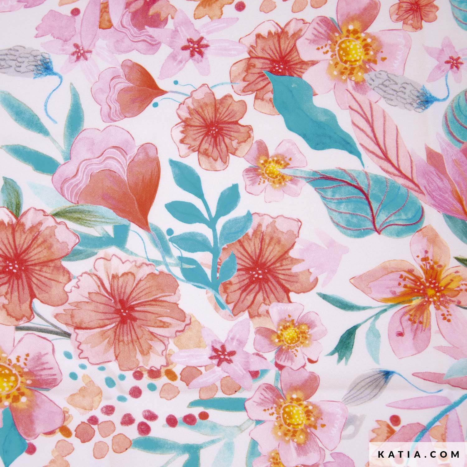 Image de Ecoviscose par Katia - Fleurs de Darwin 1/2 m