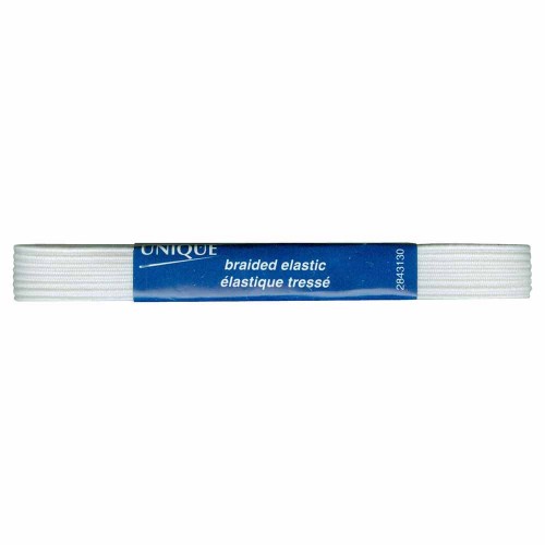 Image de UNIQUE Élastique tressé 13mm x 1.8m - blanc