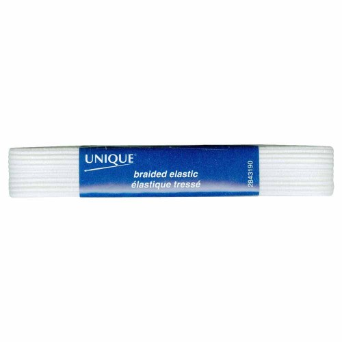Image de UNIQUE Élastique tressé 19mm x 1.0m - blanc
