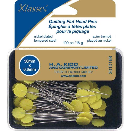 Image de KLASSE Épingles à tête plate pour courtepointe