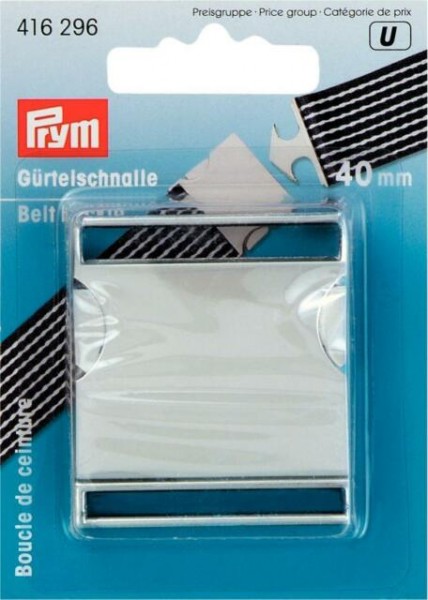 Image de PRYM Boucle de ceinture 40mm, argenté mat