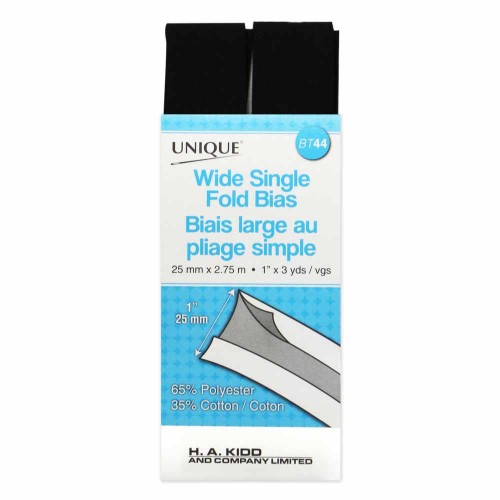 Image de UNIQUE Biais large au pliage simple 25mm x 2.75m