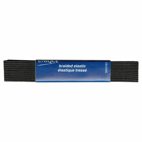 Image de UNIQUE Élastique tressé 19mm x 0.9m - noir